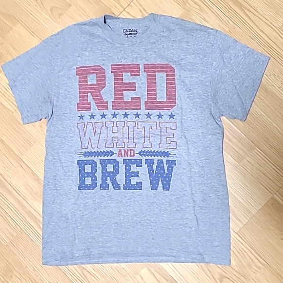 4th of July Red White Brew T shirt - Picture 1 of 2